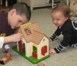 013 A little play time with Jake and Olivia!